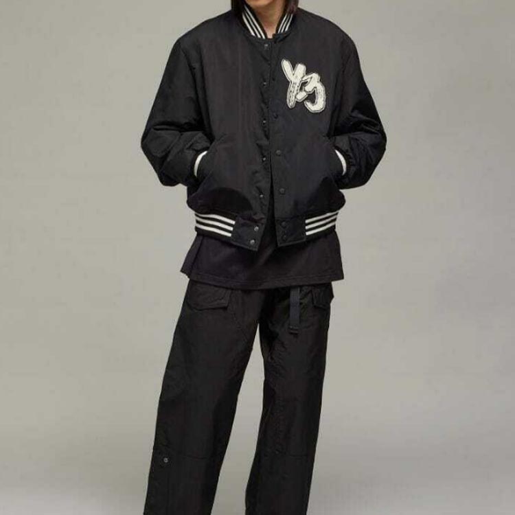 Y-3 Team Jacket Black/White Unisex Outerwear H44804