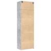 High Cabinet Concrete Grey 70 X 42.5 X 225 Cm Particleboard