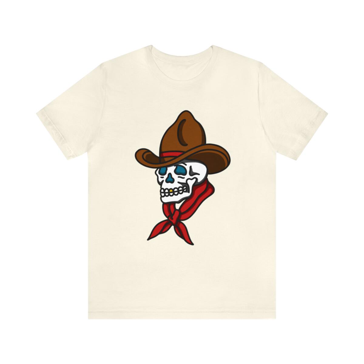 Cowboy skull Unisex Jersey Short Sleeve Tee S разноцветный