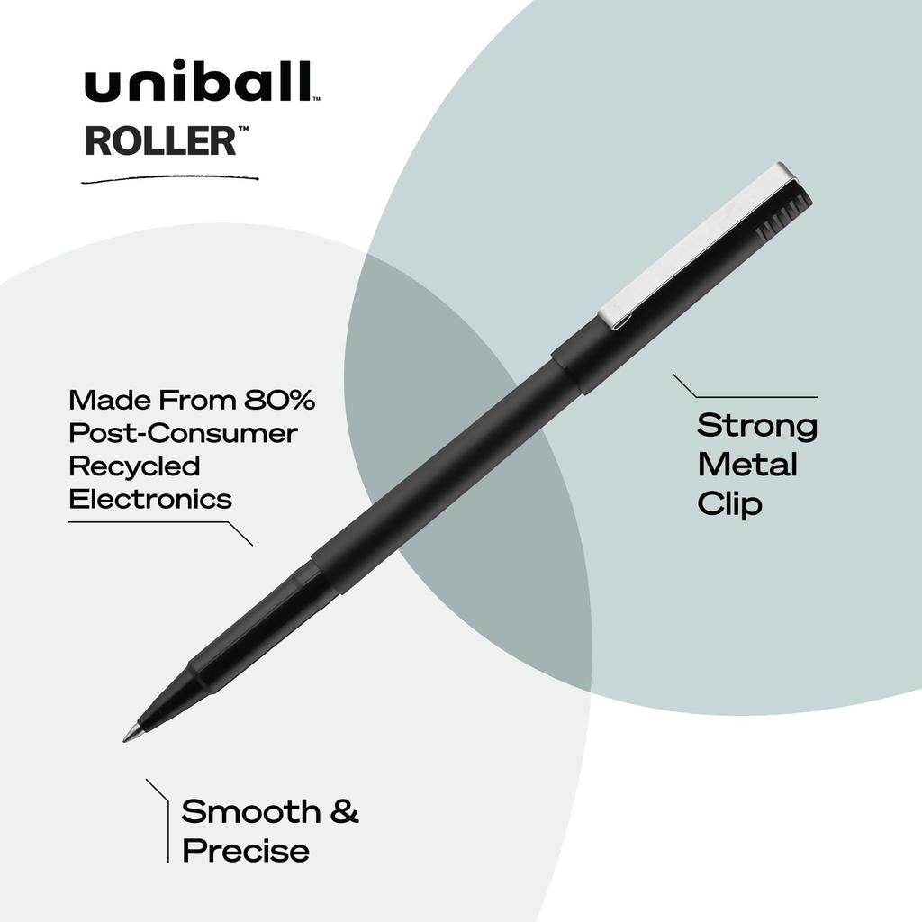 Roller Pen Micro Point Black 72 count uni-ball (0.5mm)