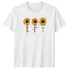 Faith Hope Love Sunflowers Unisexs TShirt Floral Spiritual Birthday Gift For Her