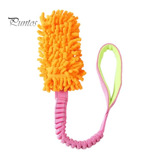Tough Dog Toys with Handles Rope Toy, Durable Interactive Plush Tug Reinforced Handles, Chew Dental Cleaning Polyester Toy for Small Large Dogs