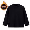 Children's Mid-collar Bottoming Shirt in Autumn and Winter Solid Color Joker Girls' Long Sleeve T-shirt Boys' Casual S