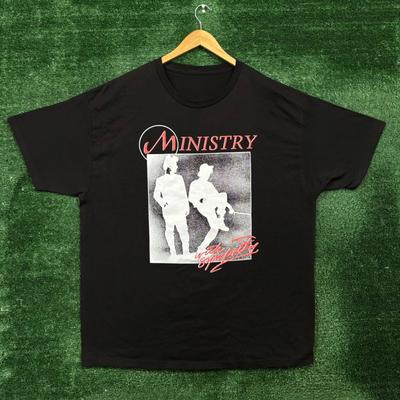 Ministry With Sympathy Work For Love Industrial Metal Band T-shirt 2XL