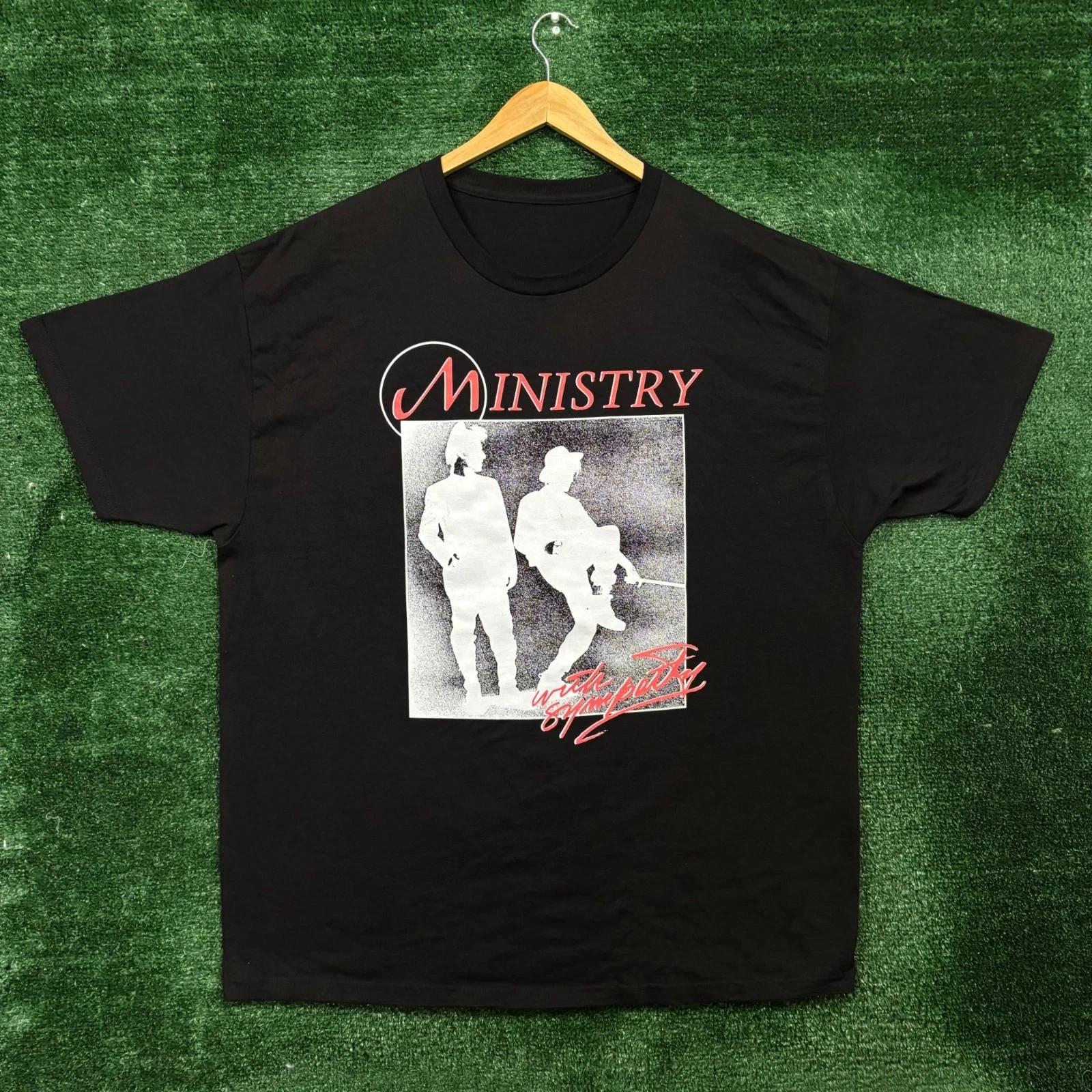 Ministry With Sympathy Work For Love Industrial Metal Band T-shirt 2XL XL