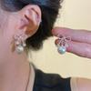 Faux Pearl Jewelry Elegant Fashion Earrings Drop Earrings For Women Sophisticated Bow Pearl Earrings For Special Occasion Gifts