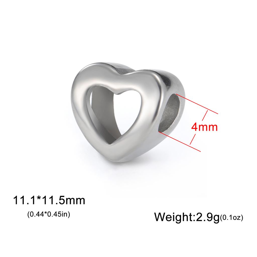Teamer Stainless Steel Vintage Charms for Jewelry Making Lovely Antique Heart Daisy Puppy Paw Pendant Crafting Accessories