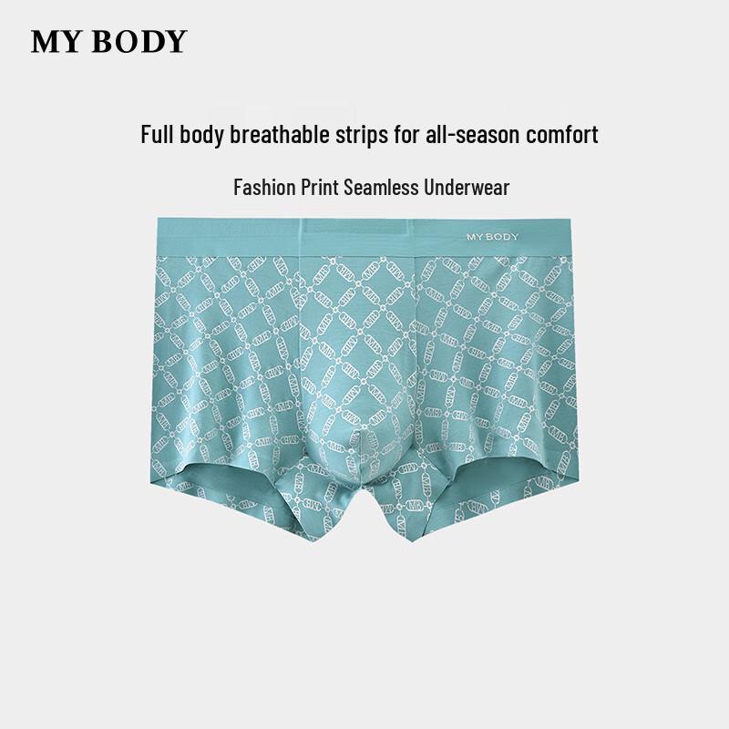 

Мужские бесшовные модальные боксеры-слипы с принтом Mybody 2XL
