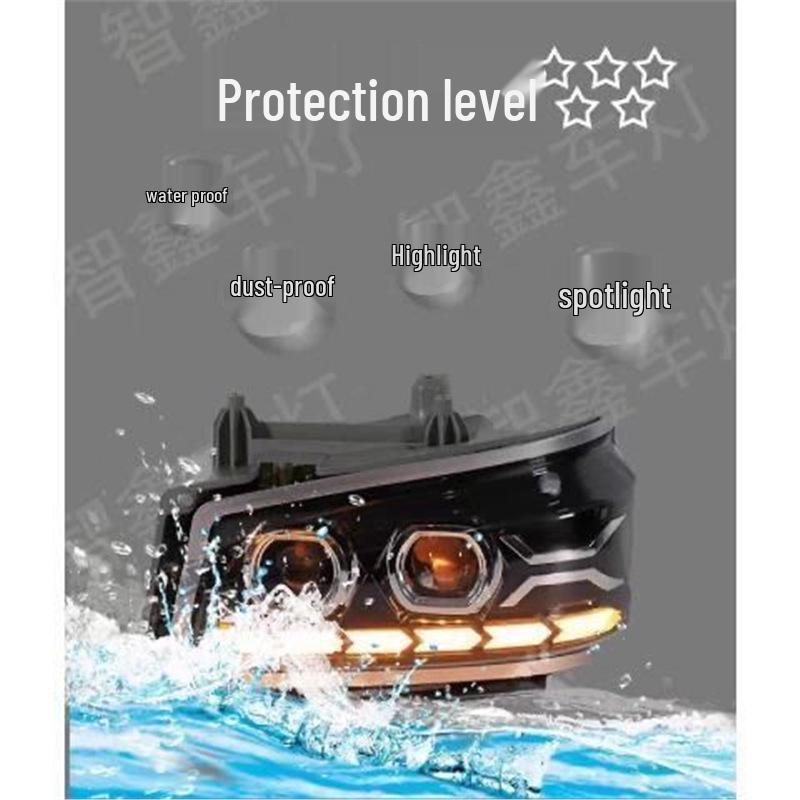 Dual-Lens Full LED Headlight for Sinotruk Howo 380/336 - Modified Laser Super Bright Focus. Howo Laser Right