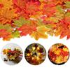 8cm Gesimuleerd Esdoornblad 100/200 stuks Bruiloft Verjaardag Locatie-indeling Thanksgiving Festival Decoratie Foto Props Tapijt Decoratie