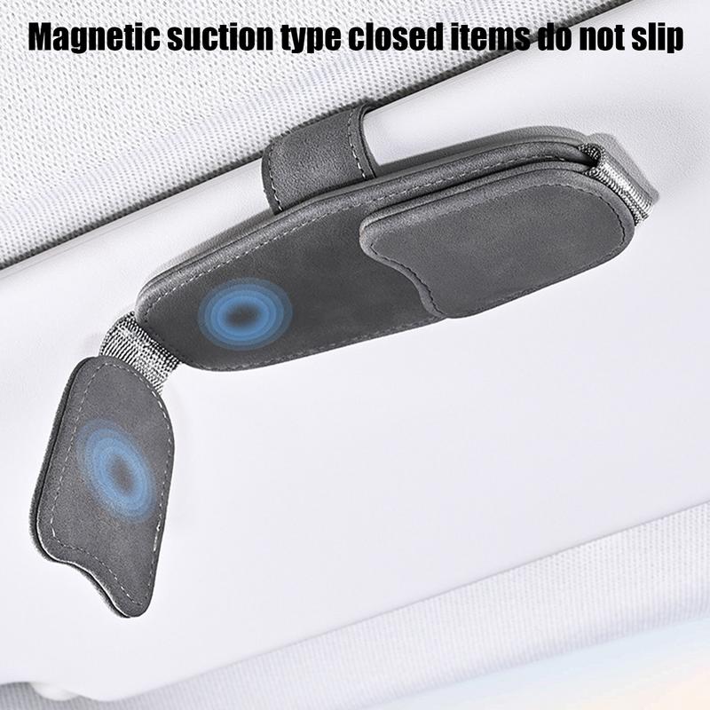 Sunglasses Holder For Car Sunglasses Clip For Car Visor Stylish Compact Clip On Gadgets Safety Protection Organization Mount For