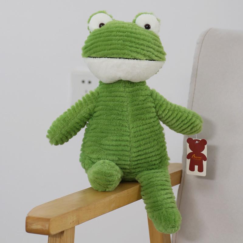 Cute Striped Texture Panda Dinosaur Elephant Pig Frog Animal Plush Toy Doll For Kids And Collectors