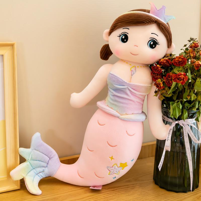 

Новые плюшевые игрушки куклы-русалки, милые подушки для аквариума для девочек, тряпичные куклы 80cm