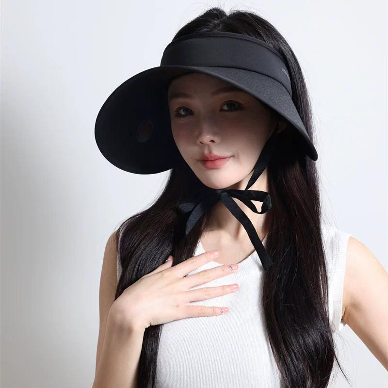 Summer Outdoor Wide Brim Sun Hat Foldable Portable Bucket Hat Women’s Fashion for Beach and Travel