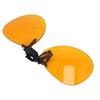 Clip On Glasses UV Protection Blue Light Blocking Rimless Glasses 180 Degree Vertical Flip Orange