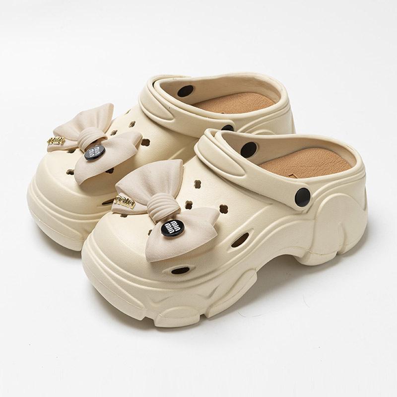 Hole shoes women's summer cartoon cute thick-soled beach outdoor non-slip baotou beach cool slippers