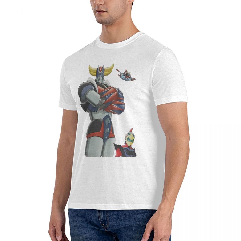 Goldorak Pánské tričko Anime UFO Robot Grendizer Actarus Vtipné tričko Krátký rukáv Kulatý výstřih Trička Bavlněné oblečení