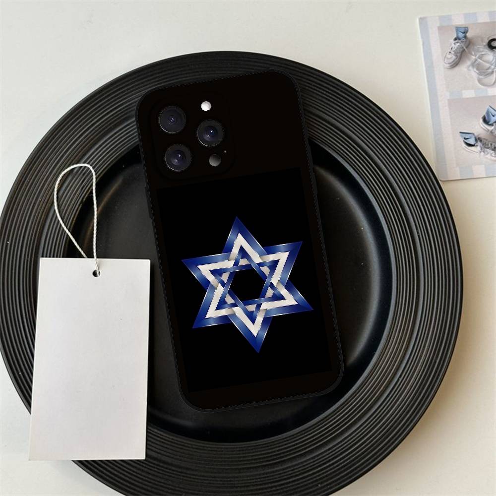 David Jüdischer Stern Symbol Handyhülle Für IPhone 17 Pro 15 13 14 16 11 12 Pro Max 7 8 Plus XR XS X SE Matt Weiche Silikonhülle