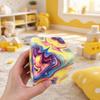 Cub Jucărie Moale cu Revenire Lentă, Stres Relief Fidget cu Textură de Maltză, Decor de Birou Senzorial Moale și Mestecabil cu Tie-Dye Gradat, Jucărie Portabilă pentru Ameliorarea Anxietății