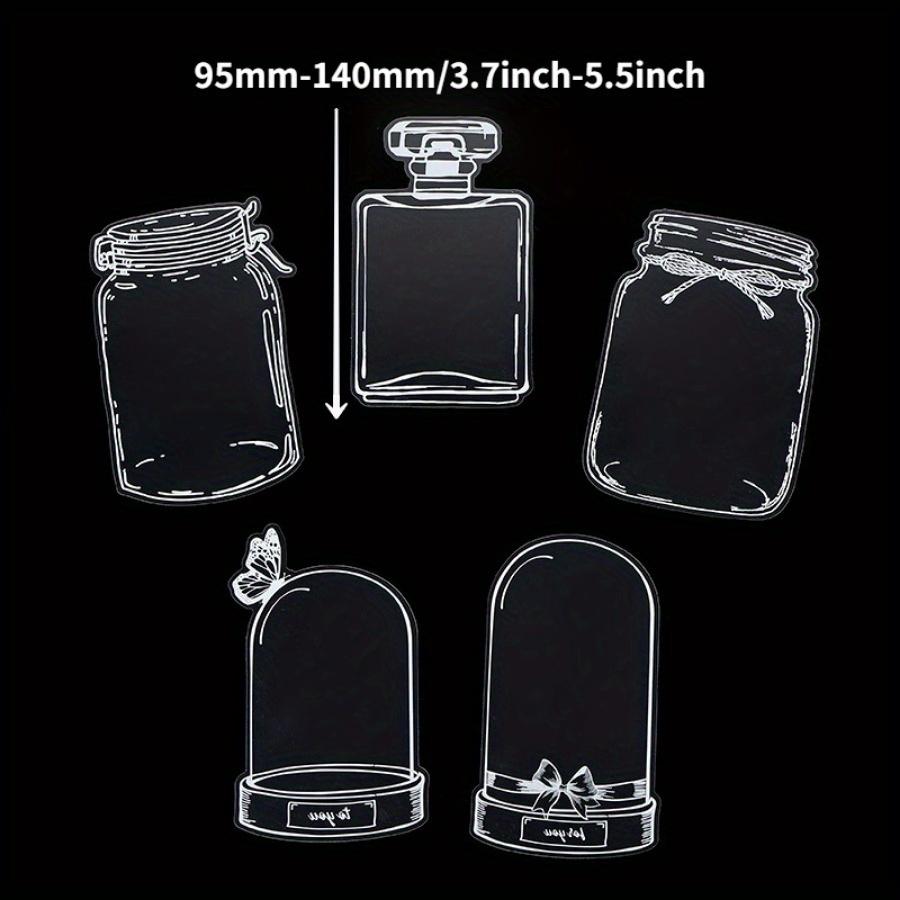 Dried Flower Bookmark Set Handmade Diy Material Embossed Transparent Bottle Specimen Spring Memorial Gift Creative Handmade Bookmark for Students