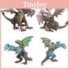 Eye-catching Static Western Dragon Figurine With Vibrant Colors And Realistic Details For Display