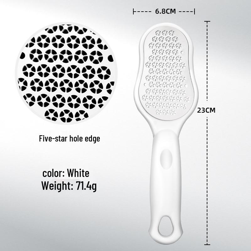 Stainless Steel Foot Scrubber: Removes Dead Skin & Calluses, Anti-Splash Design.