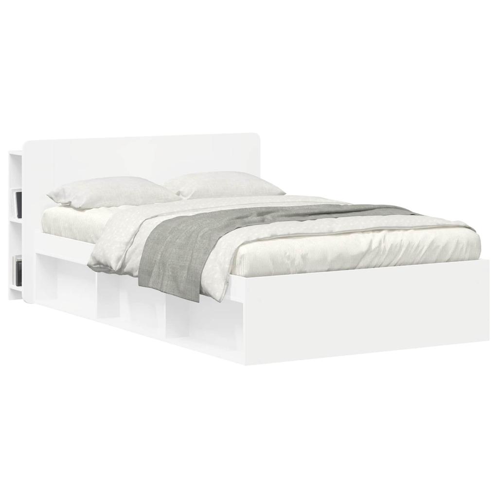 Headboard Cabinet White 135 x 18.5 x 80 cm Particleboard
