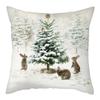 Funda De Almohada Con Estampado Navideño De Alce, Decoracin Del Hogar En El Bosque De Nieve, Dormitorio, Sala De Estar, Sof