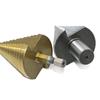 Stufenbohrer, Schnellarbeitsstahl Titan Stufenbohrer Stufenbohrer für Metall, Sechskantschaft / Rundschaft