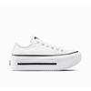 Chuck Taylor All Star Lift Double Stack White Low Platform Canvas Shoes A15491C 155173