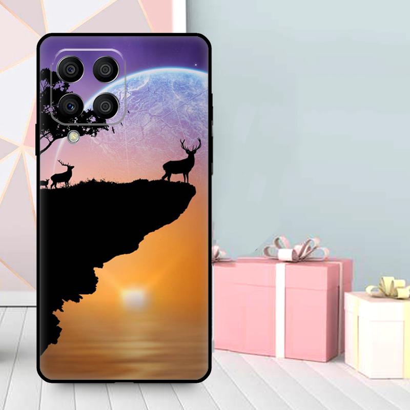 Deer Reindeer Animal Case For Samsung Galaxy M35 M56 M12 M06 M32 M52 M55 M15 M11 M13 M14 M16 M36 M31 M53 M34 M54