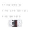 Autocollant pour clavier de piano 61/88 touches Autocollant de note en silicone blanc pour clavier électronique Accessoires pour instrument à clavier Piano
