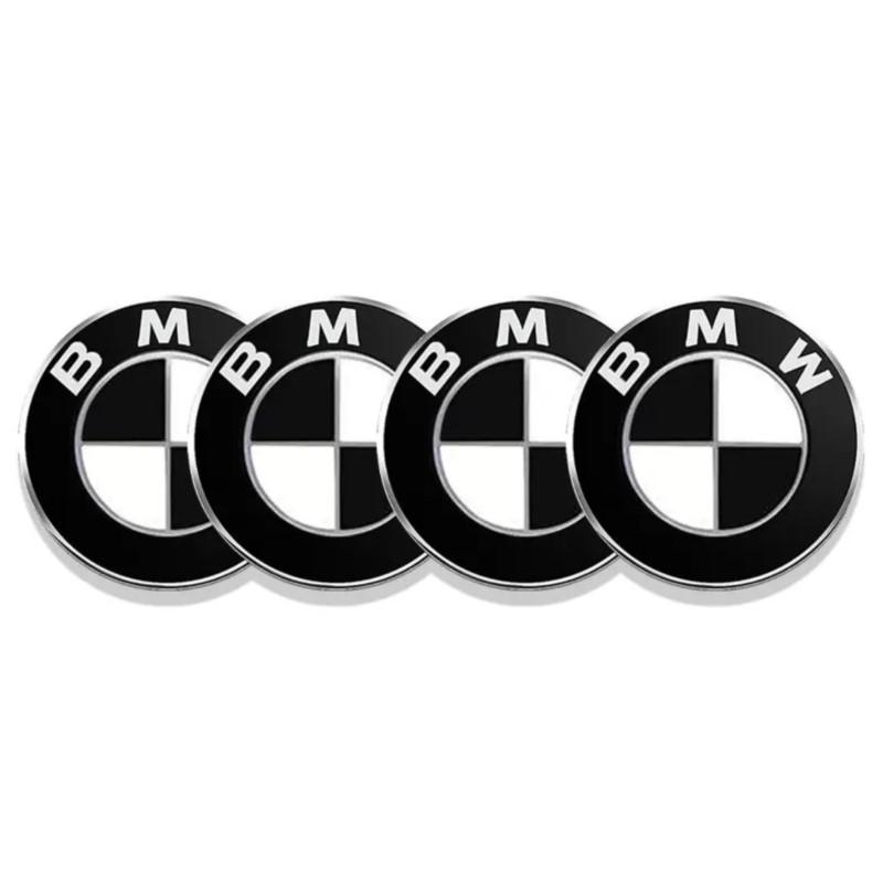 AXNX2 4Pcs 56/60/65mm Aluminum Car Wheel Center Hub Caps Sticker For BMW 3 5 6 7 1 Series Z4 X3 X6 E81 E71 E90 E93 F30 F10 E92 E60 E84