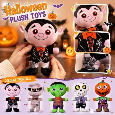 Plush Stuffed Doll Soft Plush Toy Halloween Vampire Character Decorative Plush Doll Suitable for Home Decoration and Playtime
