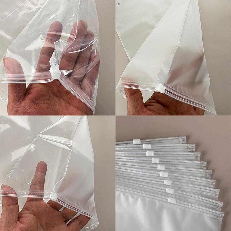 Bikini T-shirt Clothing Zipper Bag Multi-purpose Transparent PE Plastic Self Sealing Bag Underwear and Socks Classification Storage Packaging Pouchs