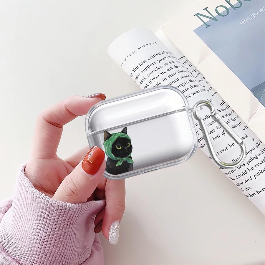 Cartoon Cat Clear Earphone Cases Cover Case For Airpods Pro 2 4 Pro3 Pro2 3 1