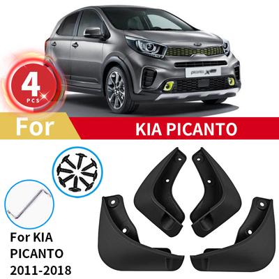 Pro Kia Picanto Lapače nečistot 2011-2015 2016 2017 2018 Přední Zadní Blatník Automobilový Zástěrka Chrání Zástěrky Kryt Příslušenství