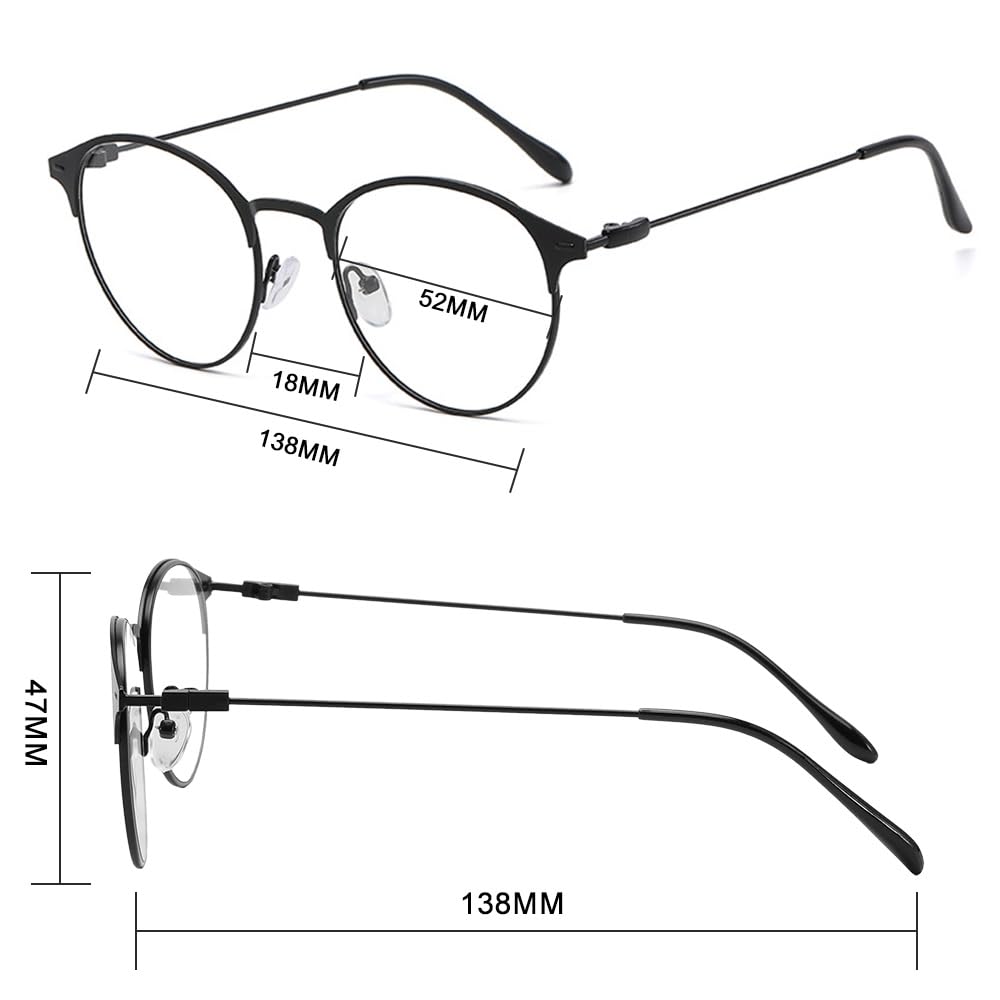 FEISEDY Fashion Photochromic Thermont No for Men and B1255 Glasses, Color-Changing, Lenses, Style, Indoor/Outdoor Use, Prescription,