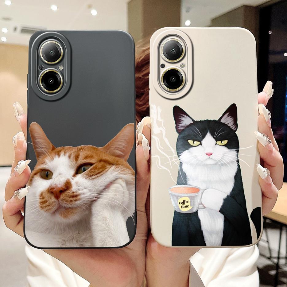 For Realme C67 4G Case RMX3890 Fashion Candy Painted Cover Soft Silicone Phone Case For Realme C67 C 67 RealmeC67 4G Fundas Capa