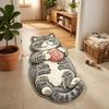 2D Home Decor Carpet Anti-fouling Cartoon Carpet Soft Cat-Shaped Area Rug  Bedrooms