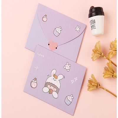 10Pcs/Set Cartoon Greeting Card Student DIY Teacher's Day Bouquet Card Message Small Card Birthday Postcards Party Decorations