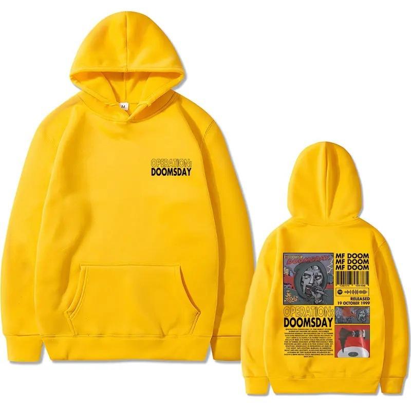 Rapper Mf Doom Graphic Hoodie Autumn Winter Men
