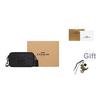 Coach Wyatt 20 Logo del Marchio Chiusura a Zip Tela Rivestita Borsa a Tracolla Piccola Borse da Uomo Carbone CW365-QBMI5