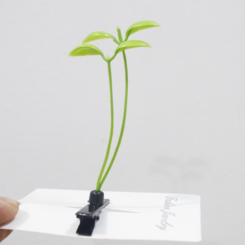 Sprout Hair Clip - Cute and Funny Douyin-Inspired Grass Growing Headwear
