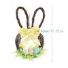 Easter bunny Wreath Spring Bunny egg rattan berries Holiday Festive Decoration Easter Wreaths for Front Door Outside for Window