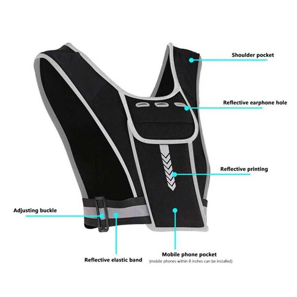 Sports Wear Mobile Phone Cards Bag Running Backpack Reflective Backpack Running Vest Running Bag