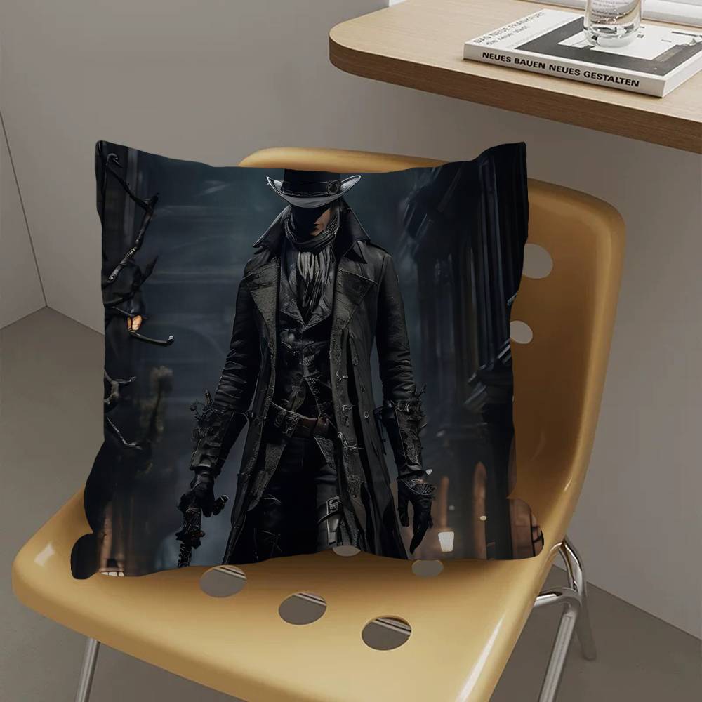 Bloodborne Classic Game Cushion Cover Inches Farmhouse Decor Home Throw Pillow Covers for Couch Decorations