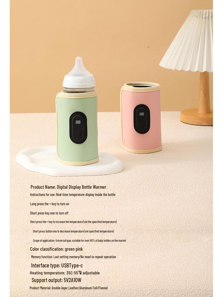 USB Smart Temperature Control Baby Milk Warmer Bottle Sleeve