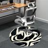 1pc Black Cats Office Round Area Rug, Indoor Mat Suitable For Office, Under Office Chairs Bedroom Living Room Home Decor, Room Deco, 093