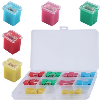 30 ΤΕΜ Κιτ Ασφαλειών Αυτοκινήτου Λεπτό Κουτί Σετ Ασφαλειών 20A 30A 40A 50A 60A